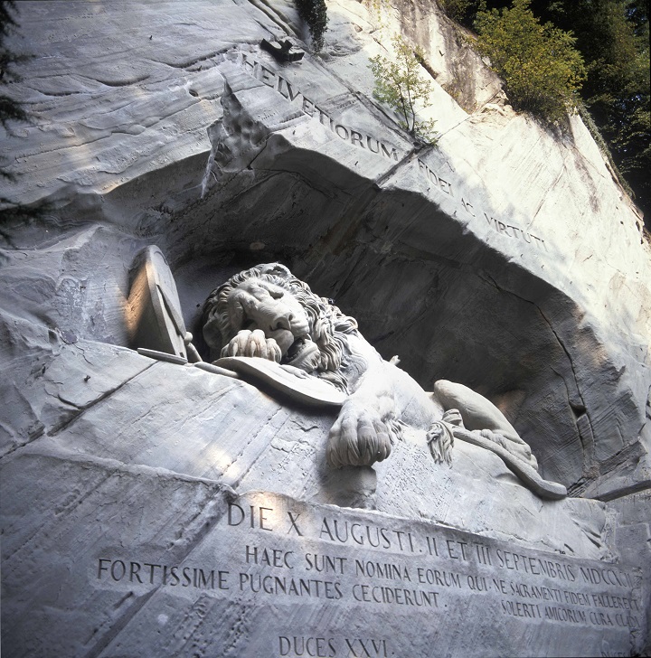 Das Löwendenkmal in Luzern Lion Monument, Lucerne