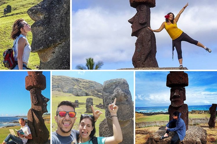 Selfies de turistas