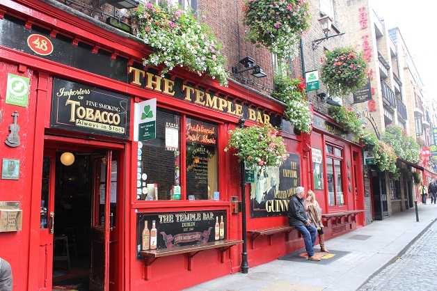 A famosa rua Temple Bar