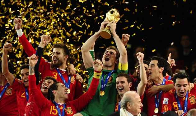 A seleção da Espanha foi a campeã da Copa do Mundo de 2010, disputada na África do Sul - Crédito - Alexandre Battibugli