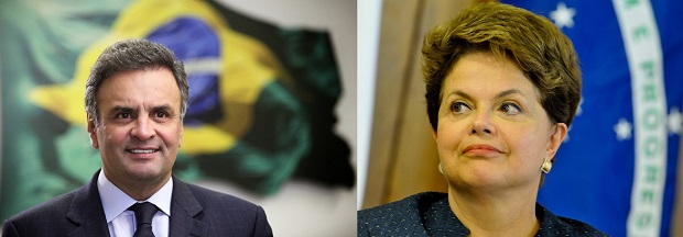 Aécio e Dilma