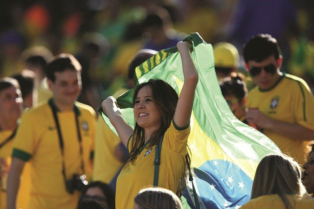 Brasil x Croácia - Torcedora. Foto: Getty Imagens