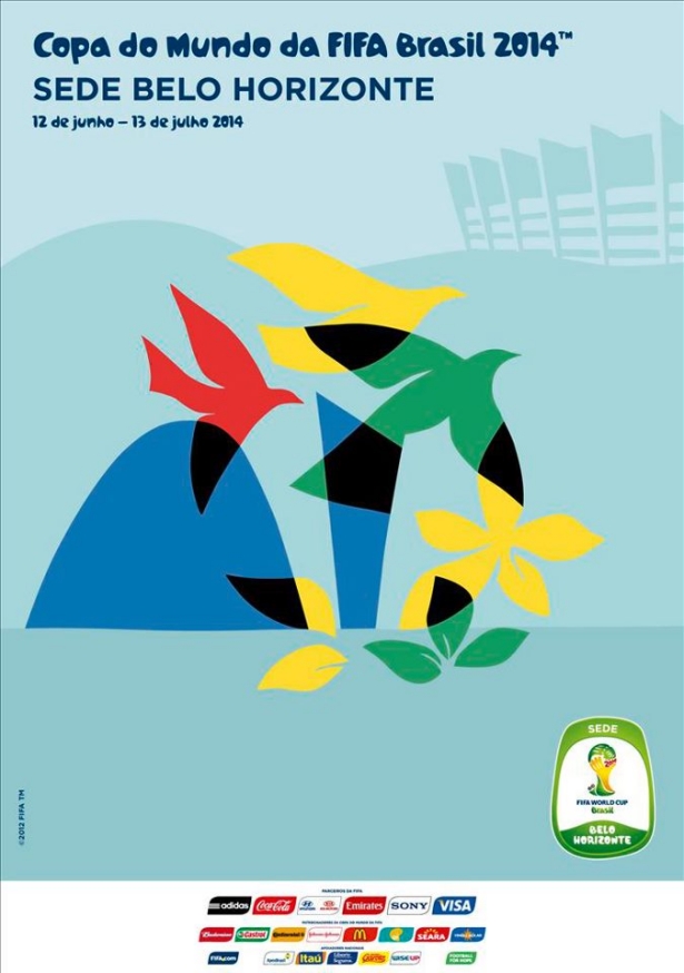 Cartaz Oficial da Copa de 2014 - Belo Horizonte
