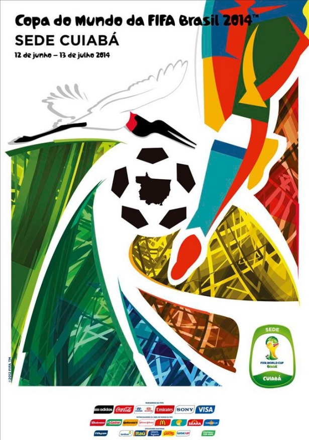 Cartaz Oficial da Copa de 2014 - Cuiabá