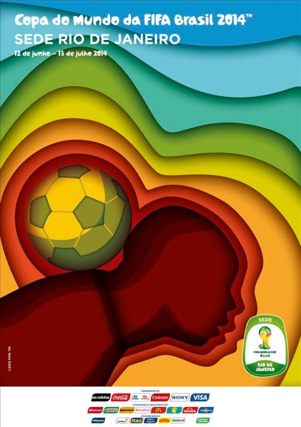 Cartaz Oficial da Copa de 2014 - Rio de Janeiro