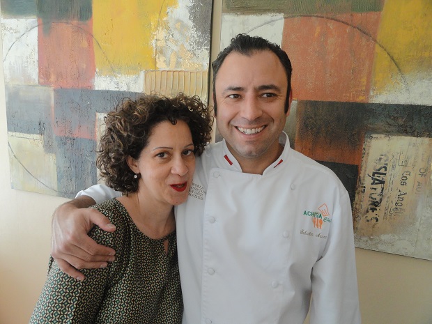 Chef Sebastian Aracena e sua esposa Karinna de Castro