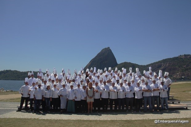Foto do Sirha: o maior número de chefs reunidos no Brasil