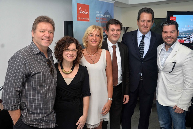 Claude Troisgros, Flavia Quaresma, Marie Odile Fondeur, Brice Roquefeuil, Arthur Repsold e Pedro de Artagao. Foto: Ari Kaye