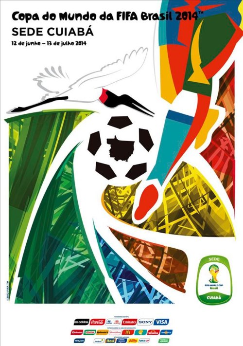 Cuiabá e o cartaz oficial da Copa do Mundo FIFA 2014
