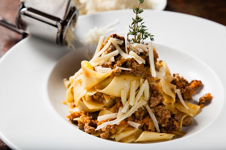 Massa ao ragu de javali. Foto: Rodrigo Castro