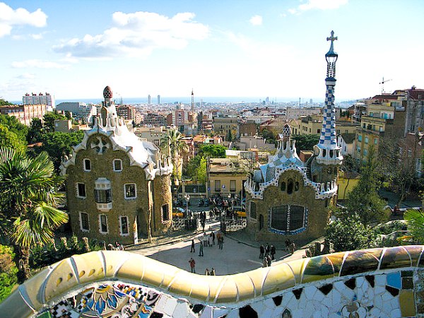 Guell Park é considerado um dos patrimônios mundiais da Unesco desde 1984