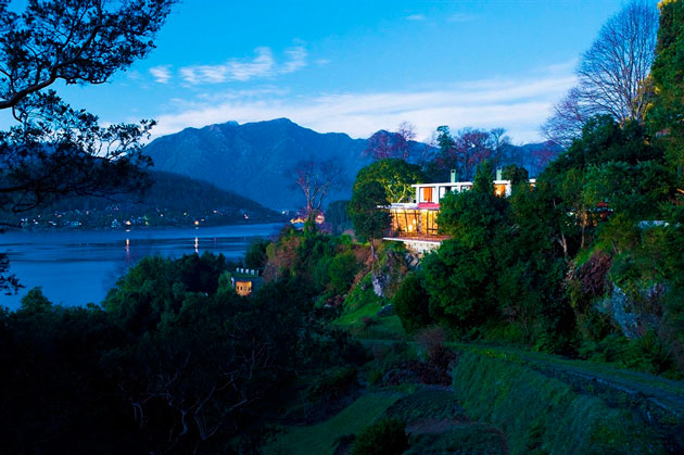 Hotel Antumalal com vista panorâmica para o Lago Villarrica