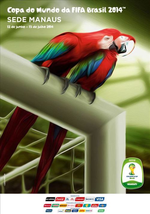 Manaus e o cartaz oficial da Copa do Mundo FIFA 2014