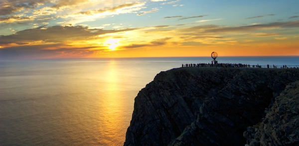 Midnight-sun-at-North-Cape-Norway