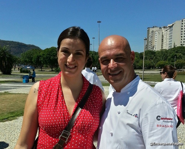 Naira Amorelli (Portal Embarque na Viagem) e Jerôme Bocuse