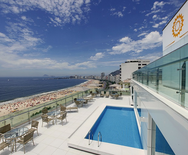 Vista da Piscina do Arena Copacabana