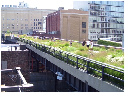 Parque suspenso High Line. Foto: Divulgação/Wikipédia