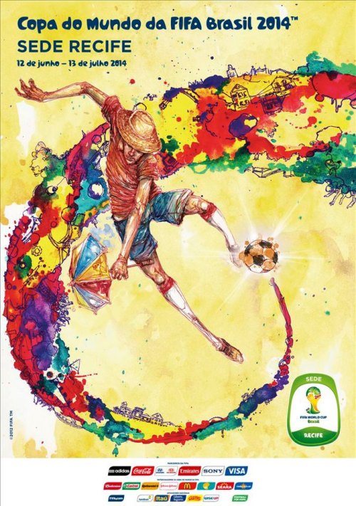 Recife e o cartaz oficial da Copa do Mundo FIFA 2014