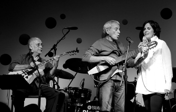 Roberto Menescal , Carlos Lyra e Leila Pinheiro - Show Leila Pinheiro e convidados - Canecão - Abril 2008 Foto: CRISTINA GRANATO