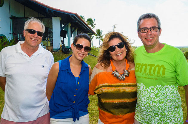 Scott Stemm, Ana Zonari, Kiki Zonari, vice-presidente da Associação Pousada Charmosa e Eduardo Madeira durante almoço com jornalistas. Foto: Flávio Japa/Exclusiva!BR