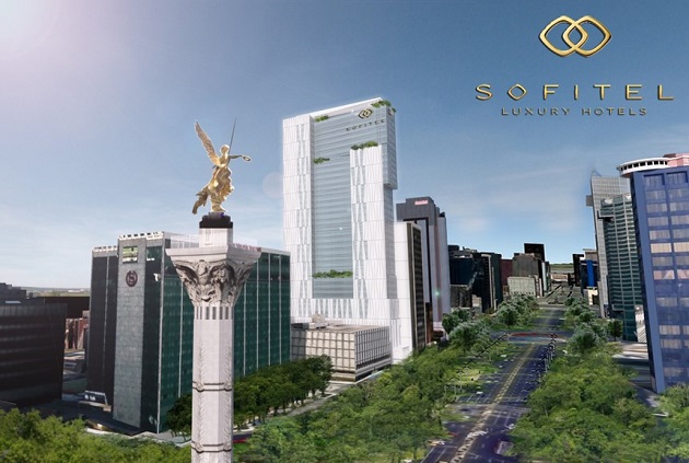 O Sofitel México Reforma ficará na Av. Paseo de la Reforma 297, Cuauhtémoc, Delegación Cuauhtémoc, México, D.F.