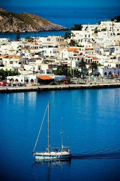 The harbor in Patmos island 400