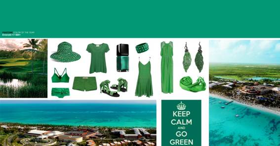 Verde esmeralda é a cor de Punta Cana