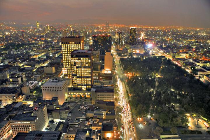 Vista noturna - Cidade do México