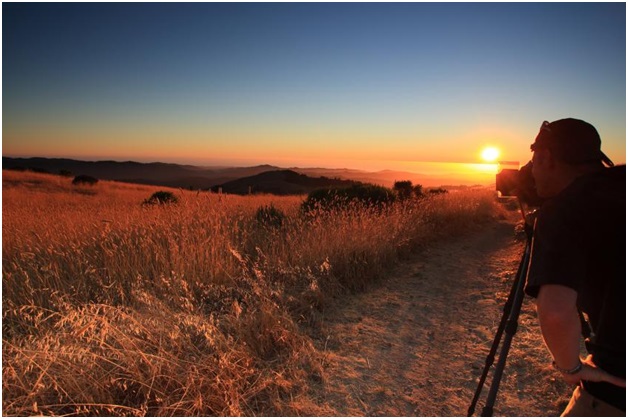 fotografia por do sol