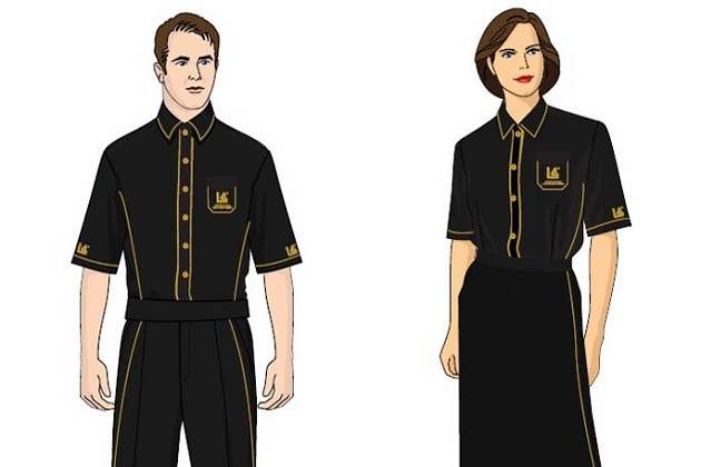 Croquis mostram como serão os uniformes inspirados noa "lanterninhas" da época em que o cinema foi inaugurado, em 1926 (Foto: Divulgação/Grupo Luiz Severiano Ribeiro)