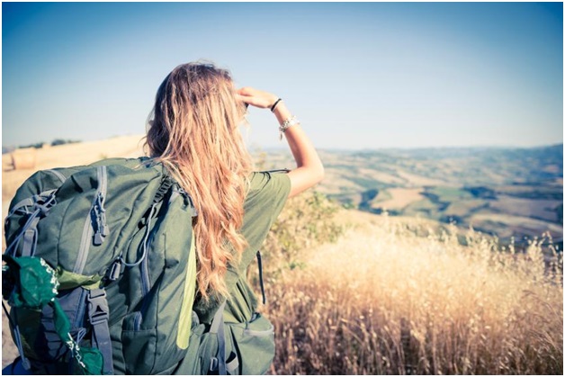 mochileira paisagem