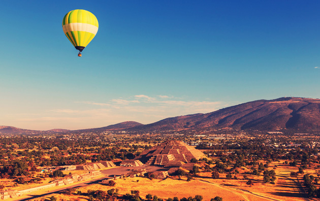 passeio de balão sobre o Vale dos Deuses